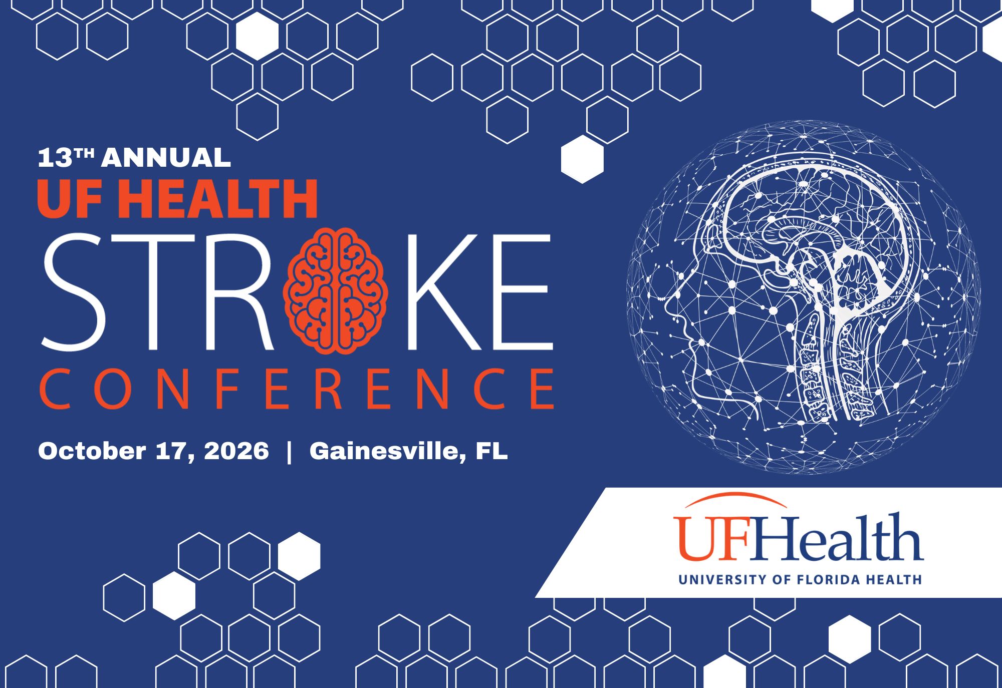 13th Annual UF Health Stroke Conference Banner